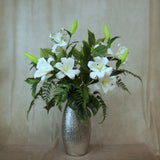 Faux Lily Bouquet by Evergreen Flowers, Timeless Beauty