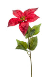 Faux Poinsettia stem by Evergreen Flowers, Ireland, Timeless Beauty, Faux Christmas Flowers, silk Flowers, Artificial Floral Design