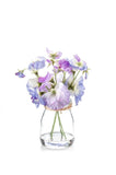 Artificial Sweet Pea Jar by Evergreen Flowers, Ireland, Timeless Beauty, Faux Flowers in Jars, Artificial Flowers Set in Resin 