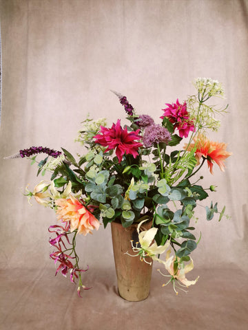 Faux Arrangement, Colourful Mash Up by Evergreen Flowers Ireland, Timeless Beauty 