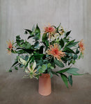 Artificial Flower Bouquet with Orange and Yellow Tones by Evergreen Flowers Ireland 